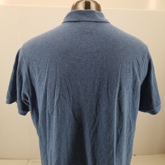 Lacoste Classic Fit Blue Short Sleeve  Mens Polo Shirt Size 8 / 3XL - Picture 7 of 9